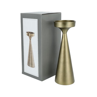 Tapper Candle Holder Metal Gold  12.7*35.5