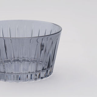 دلتي زبدية زجاج، رمادي، 4 قطع