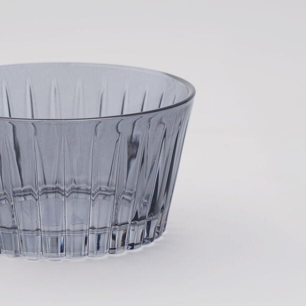 دلتي زبدية زجاج، رمادي، 4 قطع image number 2