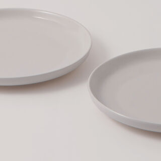 La Mesa Porcelain Set Of 4Pcs Dinner Plates, 10.5", White