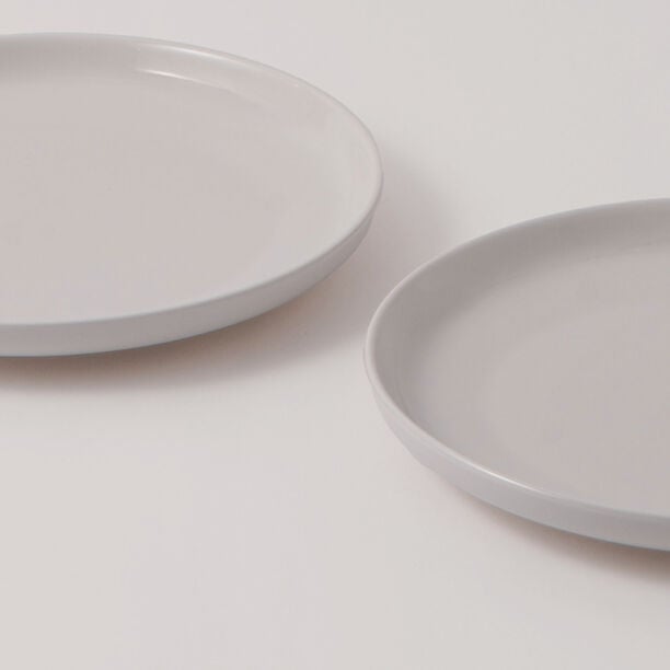 La Mesa Porcelain Set Of 4Pcs Dinner Plates, 10.5", White image number 2