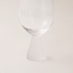 La Mesa 4 pcs juice glass cup ribbed with frosted bottom 8.9*8.9*17.2 cm image number 4