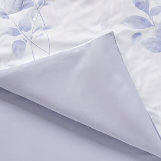 Cottage 6pc pretty leaves lavender super king comforter set 250*260cm