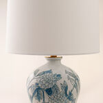 Homez blue & white ceramic table lamp 38*38*62 cm image number 2