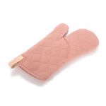 Alberto® Oven Glove Cotton With Leather Ring Pink image number 0