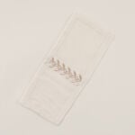 لاميسا مناديل سفرة كتان بتطريز لؤلؤي 50*50 سم طقم 4 قطع image number 2