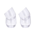 Set Of 4 Clear Ribbed Dof 300Ml image number 1