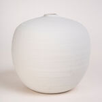 Homez off white ceramic vase 28*28*27 cm image number 2