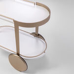 هومز عربة تقديم كازا من الخشب المضغوط، أوف وايت 78*40*75 سم image number 2