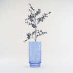 هومز فازة زجاج كحلي مضلّع 14*14*27.6 سم image number 4