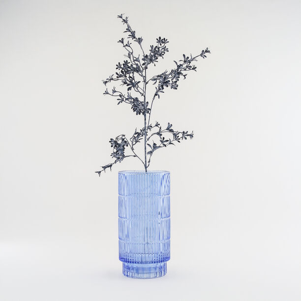 هومز فازة زجاج كحلي مضلّع 14*14*27.6 سم image number 4