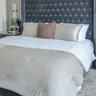 3 Pcs Flannel Comforter Set King Size