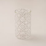 Dallaty Glass Tea Cups Set 6Pcs, Silver image number 4