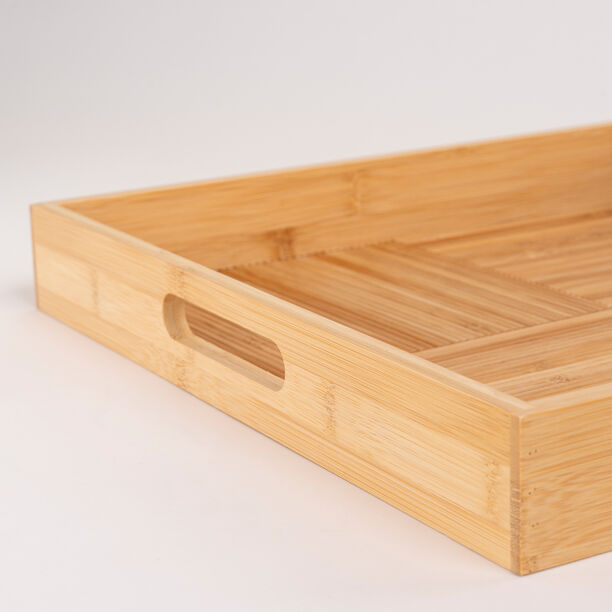 Dallaty natural bamboo serving tray 37.8*37.8*5 cm image number 3