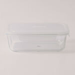Alberto glass rectangular food container 1500ml with lid vent image number 1