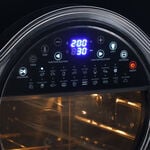 ألبوتو قلاية هوائية بفرن سعة 20 لتر مع شاشة تحكم باللمس، معدن، 1650 1950 واط، أسود image number 2
