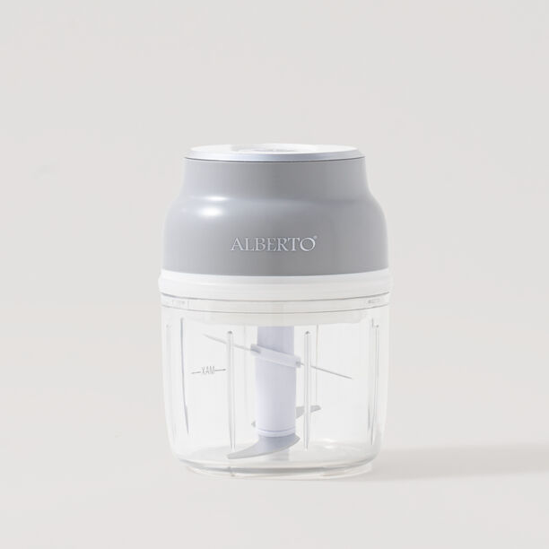 Alberto mini electric chopper 230ml, stainless steel, grey image number 0