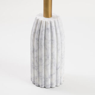 Homez Marble Side Table, Beige 31*53 Cm