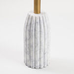 Homez Marble Side Table, Beige 31*53 Cm image number 2