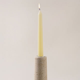 Homez ceramic candlestick travertine collection 5.3*5.3*27.3cm