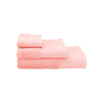 Embroidered Border Cotton Bath Towel 70*140 cm Peche image number 3