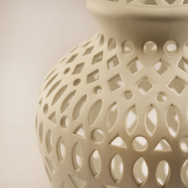 Lucerna Ceramic Ramadan Candle Holder, White 25*25*42Cm image number 1