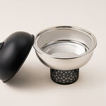 La Mesa silver metal food server with stand 3L image number 2