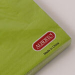 البرتو مناديل ورقية عبوة 30 قطعة، أخضر 33*33سم image number 1