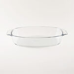 Pyrex Clear Oval Glass Roaster With Handles, 2.1L, 30 Cm image number 0