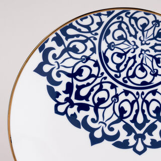 18 Pcs Dark Blue Frills Dinner Set 