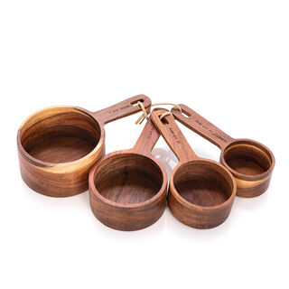 Alberto 4 Pieces Wooden Measuring Spoons 