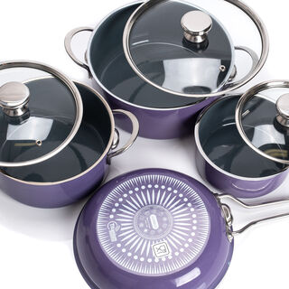  7 Pcs Light Purple Porsteel Set