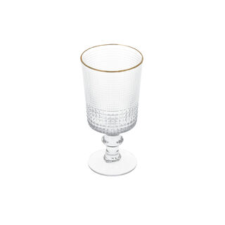 4 Pcs Juice Glass Set With Gold Rim