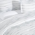 Cottage 6pcs stripes white king comforter set, 220*240cm image number 2