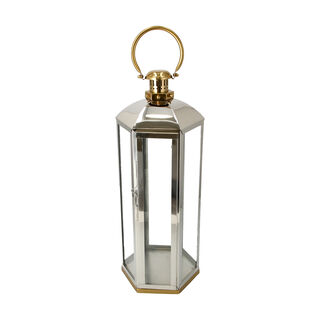 Lantern Stainless Steel Silver & Gold