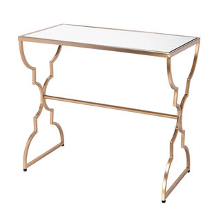Side Table Set Of 3 Metal Gold