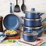 Pentola 12Pcs Granite Nonstick Cookware Set, Blue image number 10
