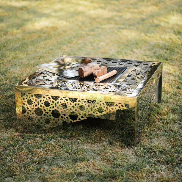 Stainless steel moroccan fire pit 124*124*63cm image number 0