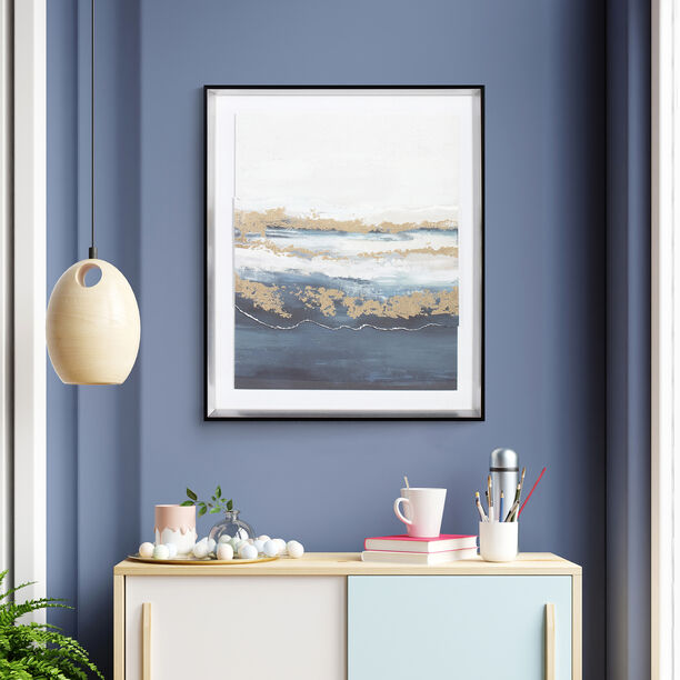 Homez abstract art painting in a glass frame 50*60cm image number 0