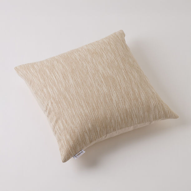 100% Cotton Textured cushion cover Beige 45x45cm image number 0