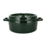 Alberto cast iron dark green casserole 28 cm image number 0