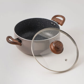 Alberto grey granite cookware set, 9 pieces