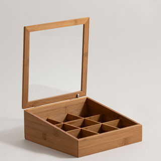 Dallaty bamboo tea box 23.5*23.5*9.5cm
