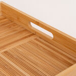 Dallaty natural bamboo serving tray 37.8*37.8*5 cm image number 4