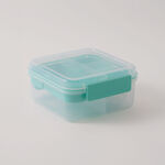 Alberto Plastic Salad Bowl, Green 21.8*18.1*8.4Cm image number 0