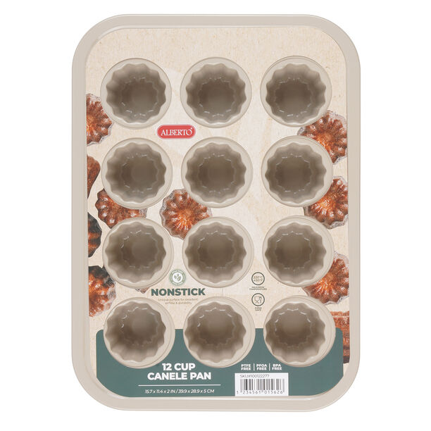 Alberto 12 Cup Canele Pan, Beige image number 0
