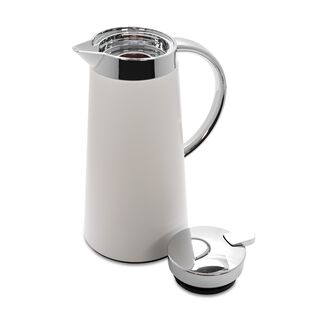 Dallety Steel Vacuum Flask Pipe Chrome/White 1L