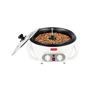 Alberto white stainless steel coffee roaster 750g, 60mins timer, 800W