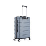 3 Piece Abs Trolley Case Set Horizontal Stripes Light Blue 20/24/28" image number 6