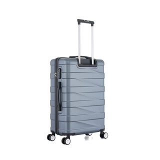 3 Piece Abs Trolley Case Set Horizontal Stripes Light Blue 20/24/28"